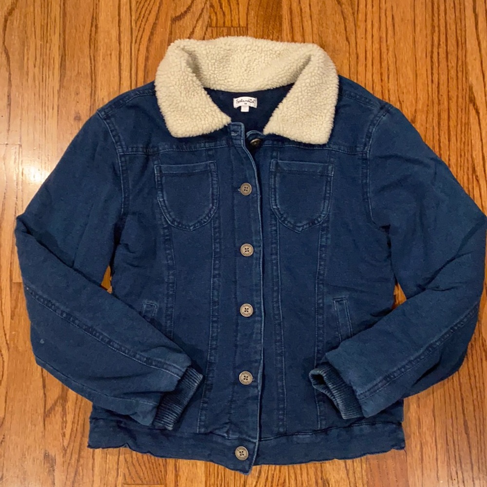 Splendid Girls Indigo Sherpa Jacker